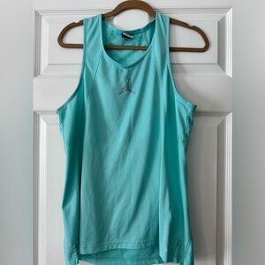 Jordan Sport Women’s Teal Tank Top with Nike DRI-Fit